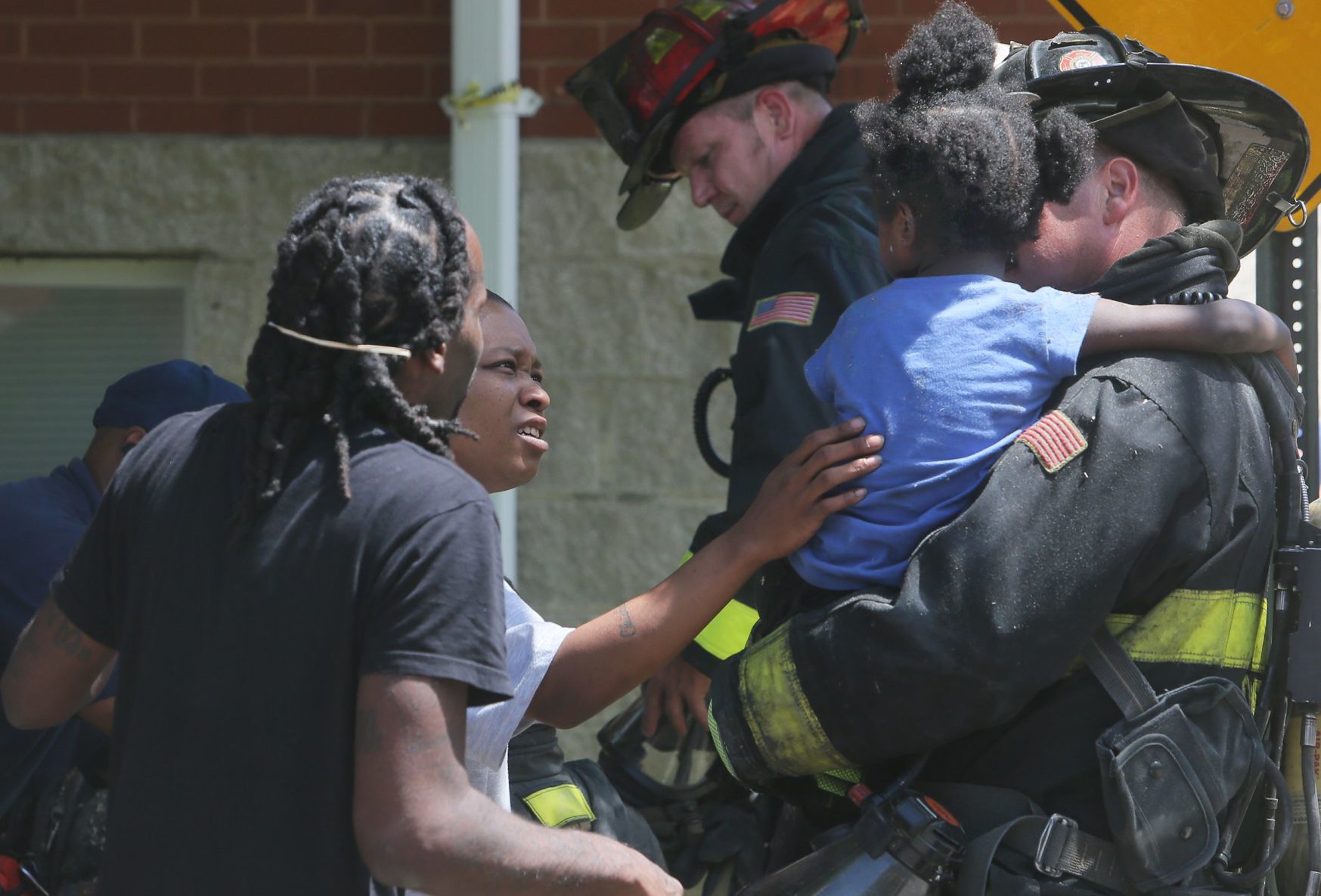 Four Children rescued from smoky fire